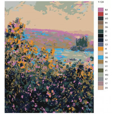 Живопись по номерам BRUSHES-PAINTS Клод Моне - клумбы в Ветёй