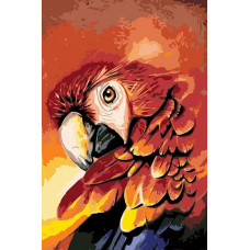 Картина по номерам Живопись по Номерам Огненный попугай, 40x60