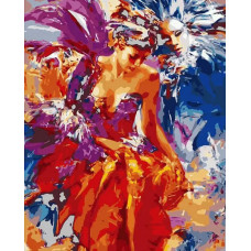 Картина по номерам Paintboy Маскарад, 40x50