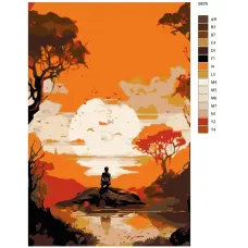 Картина по номерам BRUSHES-PAINTS Путь странника S-676 60x90 см Картина по номерам BRUSHES-PAINTS Путь странника S-676 60x90 см