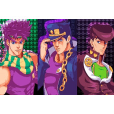 Картина по номерам Бруталити Аниме JoJo ДжоДжо Джотаро Джованна 8112 Г 60x40 см
