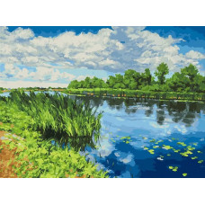 Картина по номерам Белоснежка У реки, 30x40