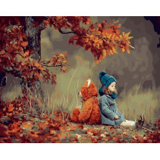 Картина по номерам Paintboy Original Прогулка с другом, 40x50 см