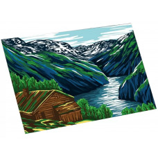 Картина по номерам Школа талантов Горы 20x30cm 5005748 Картина по номерам Школа талантов Горы 20x30cm 5005748