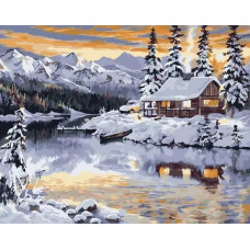 Живопись по номерам Paintboy Зимнее озеро 40x50