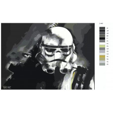 Живопись по номерам BRUSHES-PAINTS Звездные воины. Штурмовик