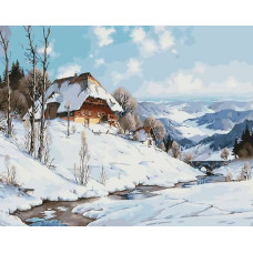 Живопись по номерам Paintboy Оттепель в горах 40x50