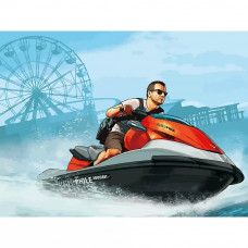 Картина по номерам Бруталити GTA 5 океан 14 на холсте 40x30