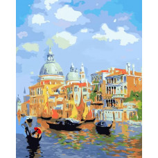 Картина по номерам Цветной Лазурь Венеции, 40x50
