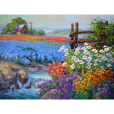 Картина по номерам Paintboy Цветочный ковёр, 40x50 см