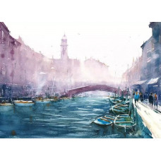 Картина по номерам Цветной Предрассветный туман, 40x50