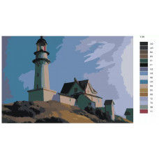 Живопись по номерам BRUSHES-PAINTS Репродукция Эдварда Хоппера-Маяк двух огней Живопись по номерам BRUSHES-PAINTS Репродукция Эдварда Хоппера-Маяк двух огней