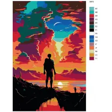 Картина по номерам BRUSHES-PAINTS Путь странника S-672 40x60 см Картина по номерам BRUSHES-PAINTS Путь странника S-672 40x60 см