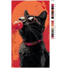 Картина по номерам BRUSHES-PAINTS Кошка R-187 40x70 см