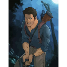 Живопись по номерам Бруталити игра Uncharted Нейтан Дрейк - 6584 В