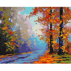 Картина по номерам Paintboy Осенний лес, 40x50 см