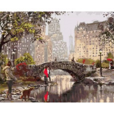 Картина по номерам Цветной Нью-Йорк. Гэпстоу парк, 40x50 см