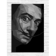 Картина по номерам Бруталити Low poly Сальвадор Дали 9195 В на холсте 20x30
