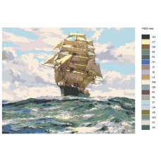 Картина по номерам BRUSHES-PAINTS Монтегю Доусон - Борт на сложной волне Y425 40x50 см Картина по номерам BRUSHES-PAINTS Монтегю Доусон - Борт на сложной волне Y425 40x50 см