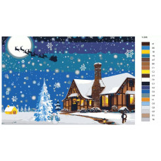 Живопись по номерам BRUSHES-PAINTS Новогоднее чудо. Новый год