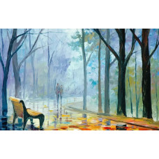 Картина по номерам Цветной Туманная аллея, 40x50 см