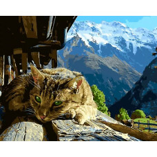 Картина по номерам Paintboy Горный кот, 40x50 см
