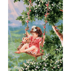 Живопись по номерам Paintboy На качелях 40x50