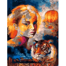 Живопись по номерам Paintboy Оранжевое настроение 40x50