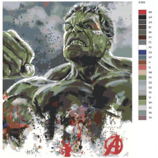 Живопись по номерам BRUSHES-PAINTS xалк