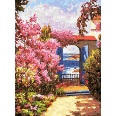 Картина по номерам Белоснежка Летнее спокойствие, 30x40