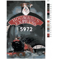 Картина по номерам BRUSHES-PAINTS Гарри Поттер Хогвартс экспресс Z627 40x60 см Картина по номерам BRUSHES-PAINTS Гарри Поттер Хогвартс экспресс Z627 40x60 см