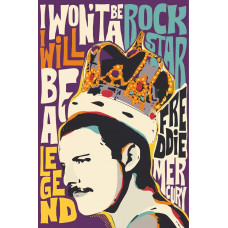 Картина по номерам Бруталити Queen Фредди Меркьюри 3 на холсте 60 x 40
