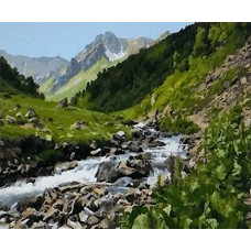 Картина по номерам Paintboy (Premium) «Горная река», GX24209