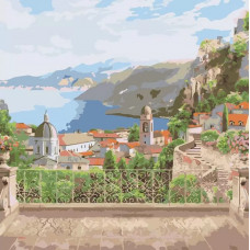 Картина по номерам Живопись по Номерам Вид на старый город, 40x40