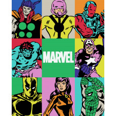 Картины по номерам  Marvel Adults Герои MA010