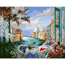 Живопись по номерам Paintboy Вид из окна. Венеция 40x50