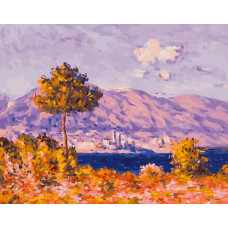 Картина по номерам Paintboy Сиреневая гора, 40x50 см