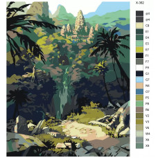 Живопись по номерам BRUSHES-PAINTS Джунгли