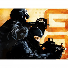 Картина по номерам Бруталити Counter-Strike 40 x 30 на холсте 40x30