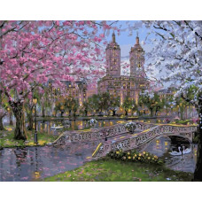 Картина по номерам Paintboy Весна в парке, 40x50 см