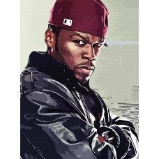 Картина по номерам Бруталити 50 cent 193 на холсте 40x30