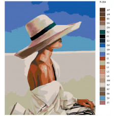 Живопись по номерам BRUSHES-PAINTS Женская красота