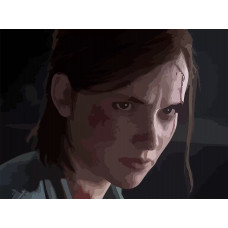 Картина по номерам Бруталити Игра Last of Us Элли 6569 Г на холсте 30x40