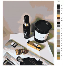Живопись по номерам BRUSHES-PAINTS КОСМЕТИКА