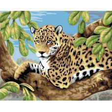 Картина по номерам Royal & Langnickel Леопард на дереве, 28x39