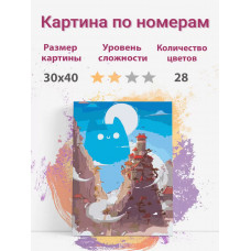 Картина по номерам Раскрасим сами Аниме Хаяо Миядзаки Герои Тоторо AnTo холст 30х40
