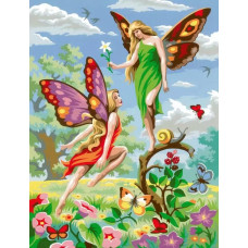 Картина по номерам KSG Феи, 23x30,4