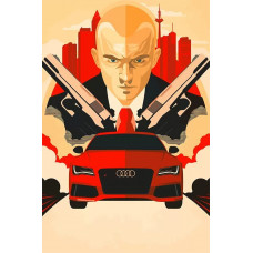 Живопись по номерам Бруталити игра Hitman - 8619 В
