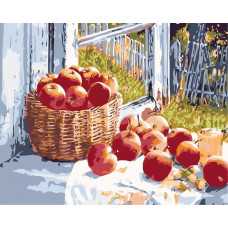 Картина по номерам Живопись по Номерам Корзина яблок, 40x50
