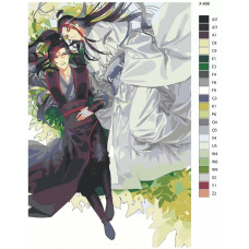 Картина по номерам BRUSHES-PAINTS Лань Чжань и Вэй Усянь X696 40x60 см Картина по номерам BRUSHES-PAINTS Лань Чжань и Вэй Усянь X696 40x60 см